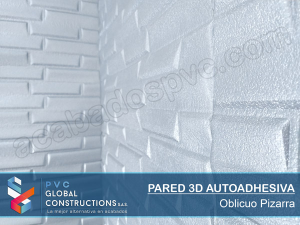 Pared 3D Autoadhesiva Oblicuo Rojo - Pared 3D, Pared Adhesiva