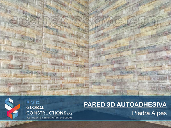Pared 3D Autoadhesiva Piedra Alpes - Pared 3D, Pared Adhesiva